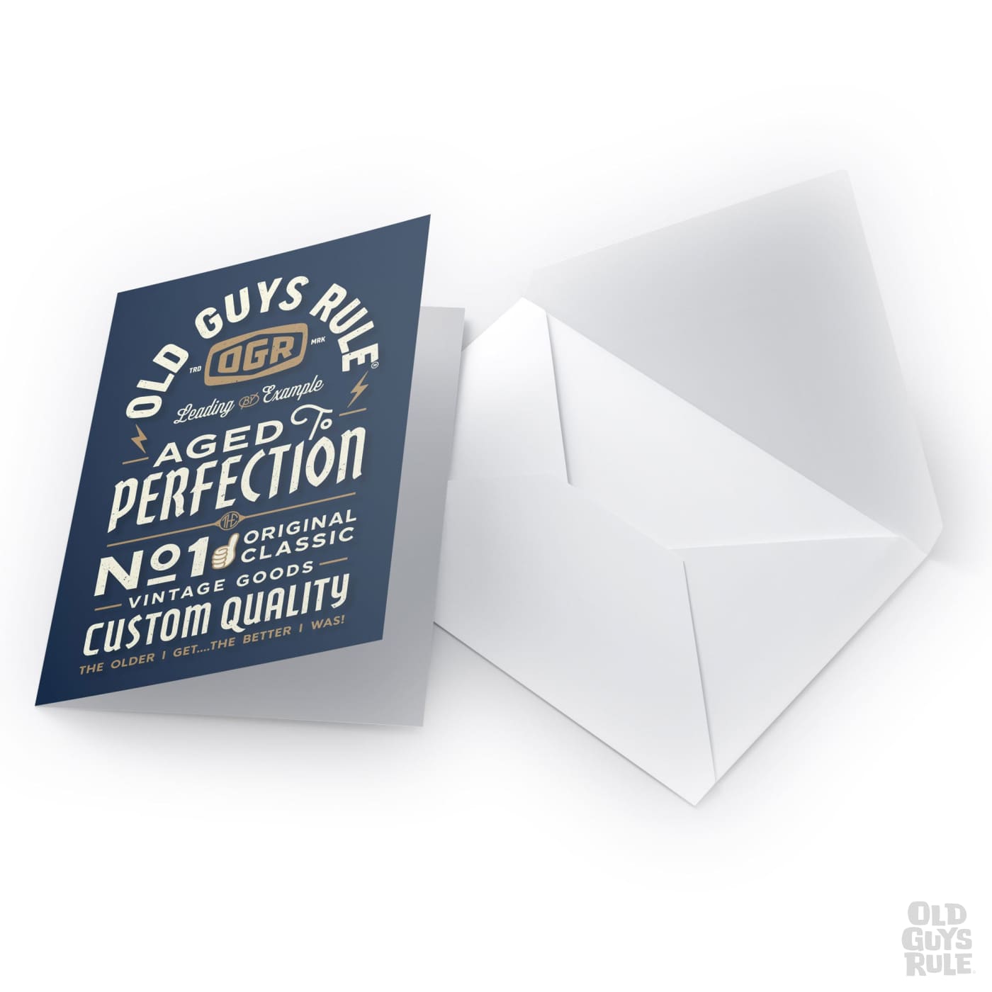 Old Guys Rule The Day of the Dad II Greetings Card