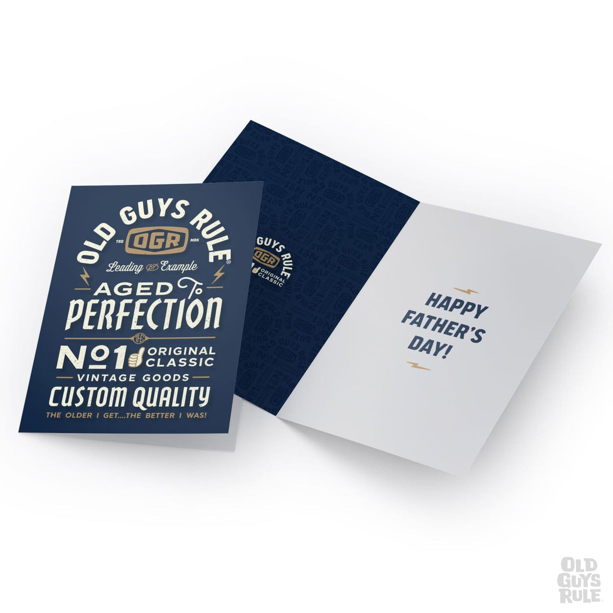 Old Guys Rule The Day of the Dad II Greetings Card
