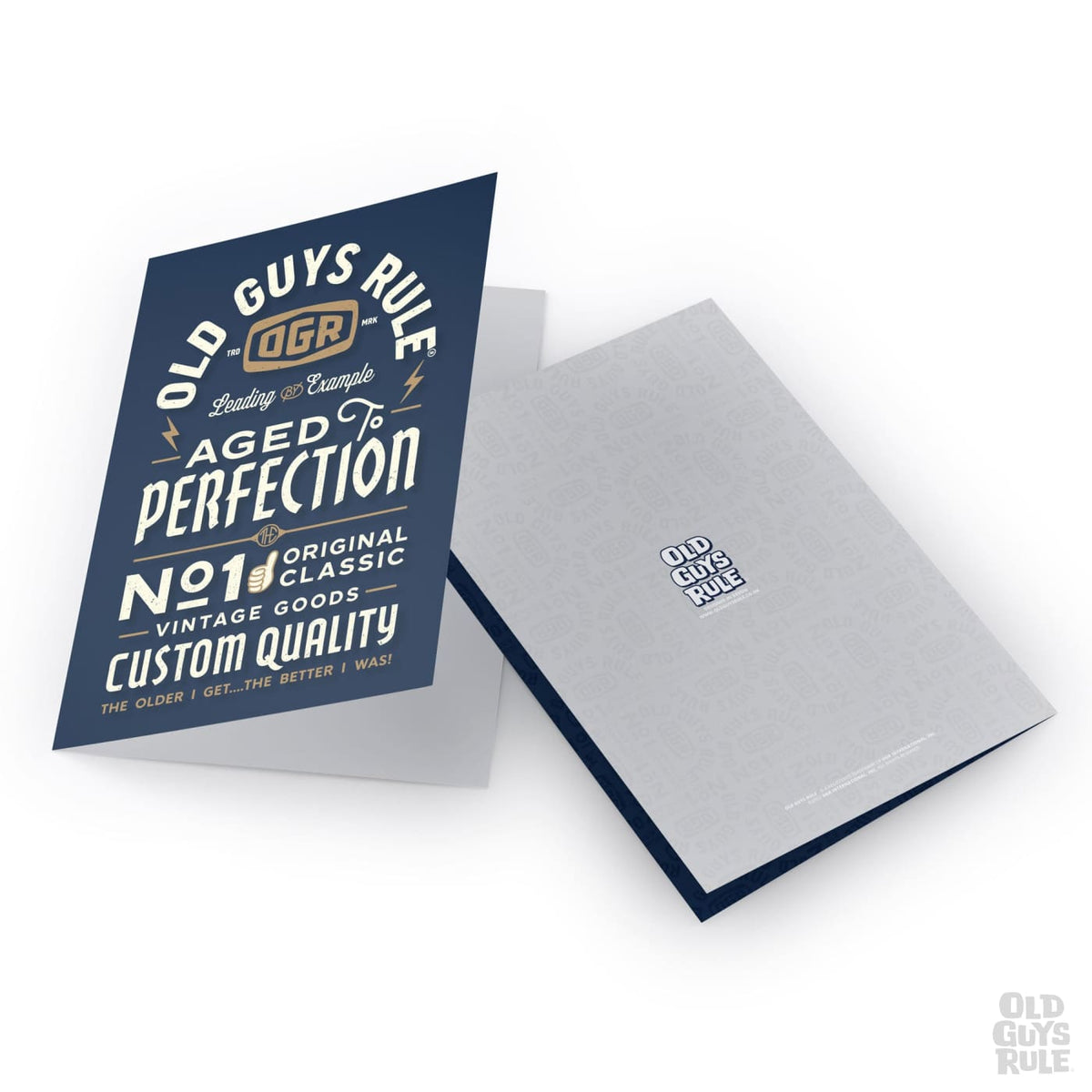 Old Guys Rule The Day of the Dad II Greetings Card