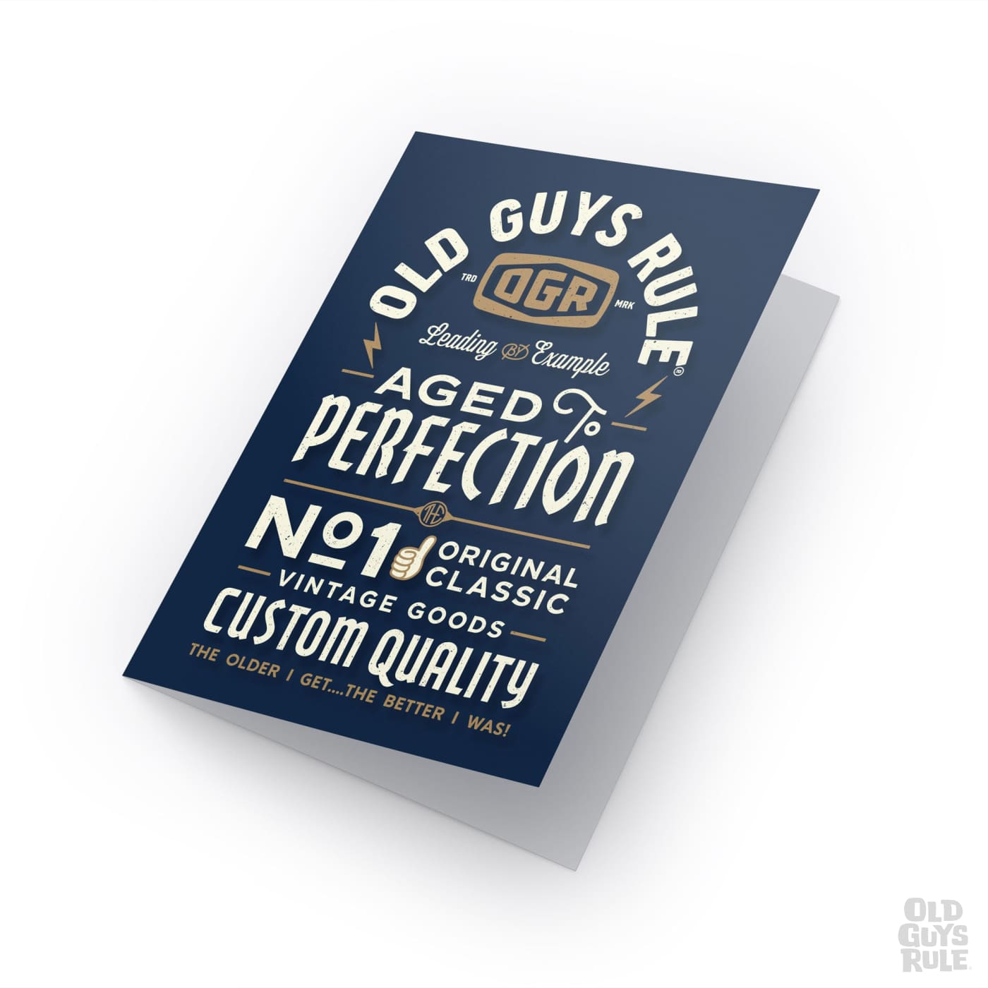 Old Guys Rule The Day of the Dad II Greetings Card