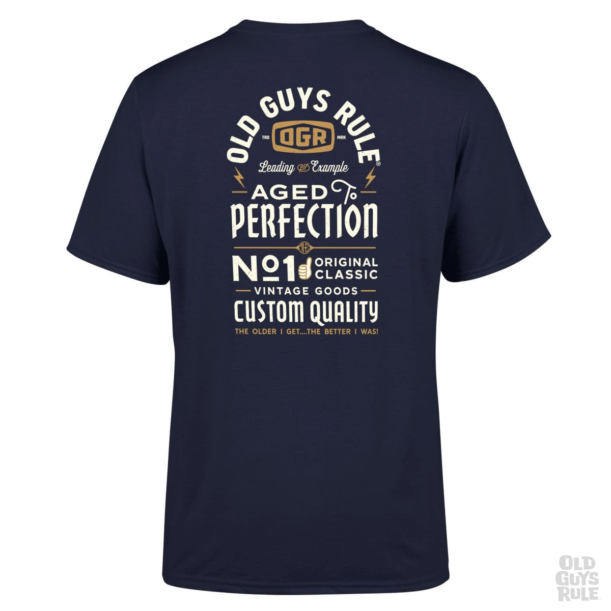 Old Guys Rule The Day of the Dad II T-Shirt - Navy