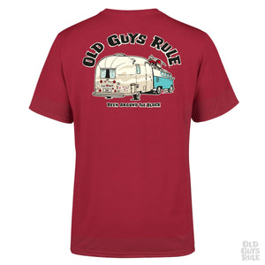 Old Guys Rule Been Around The Block II T-Shirt - Cardinal Red