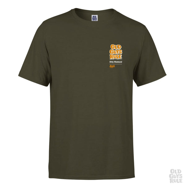 Landy Off Road 4x4 Dirty Weekend Fun T-Shirt – Men's Zinc Tee – Gildan Softstyle 100% Cotton