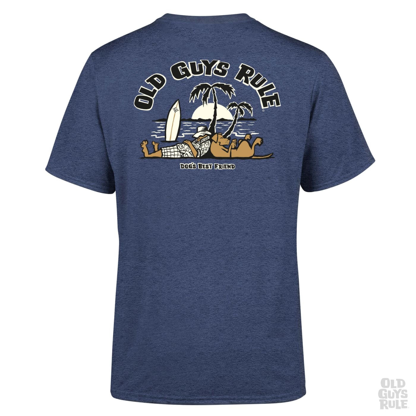 Old Guys Rule 'D.P.L.C' T-Shirt - Dark Heather. Surf T-Shirt for Men