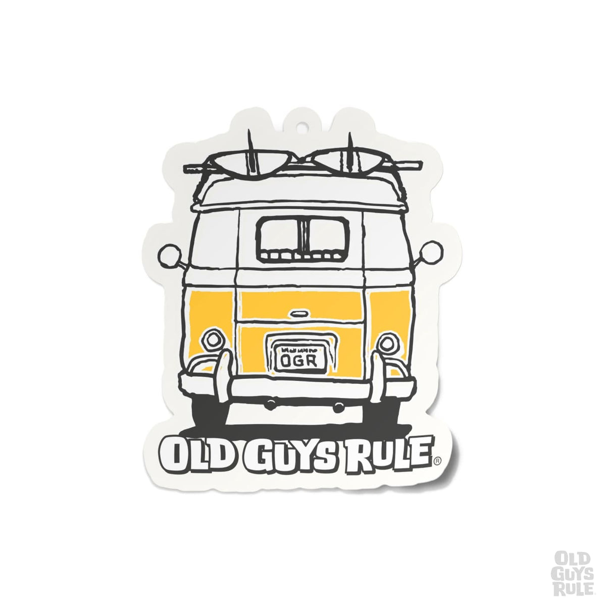 Old Guys Rule Good Vibes Air Freshener