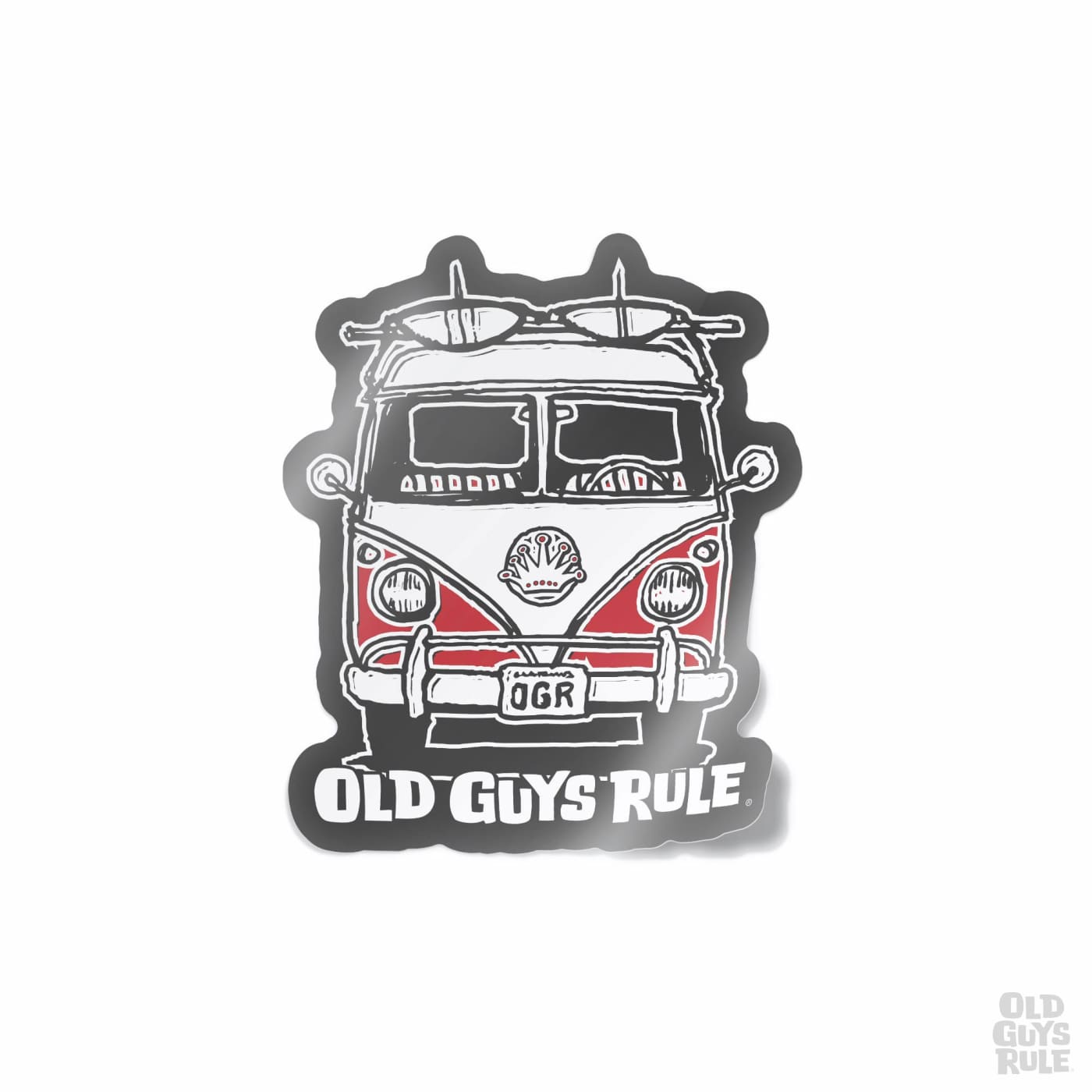 Old Guys Rule Good Vibes Decal