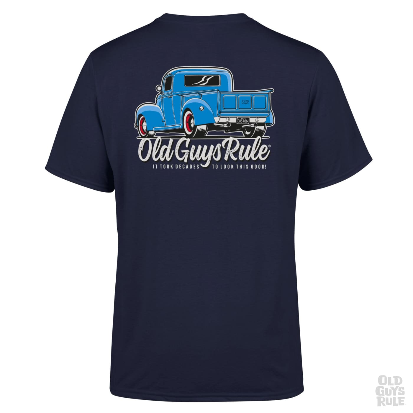 Old Guys Rule It Took Decades II T-Shirt - Navy