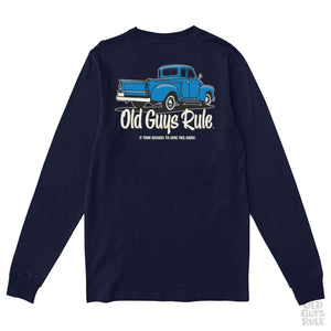 Old Guys Rule It Took Decades Long Sleeve T-Shirt - Navy