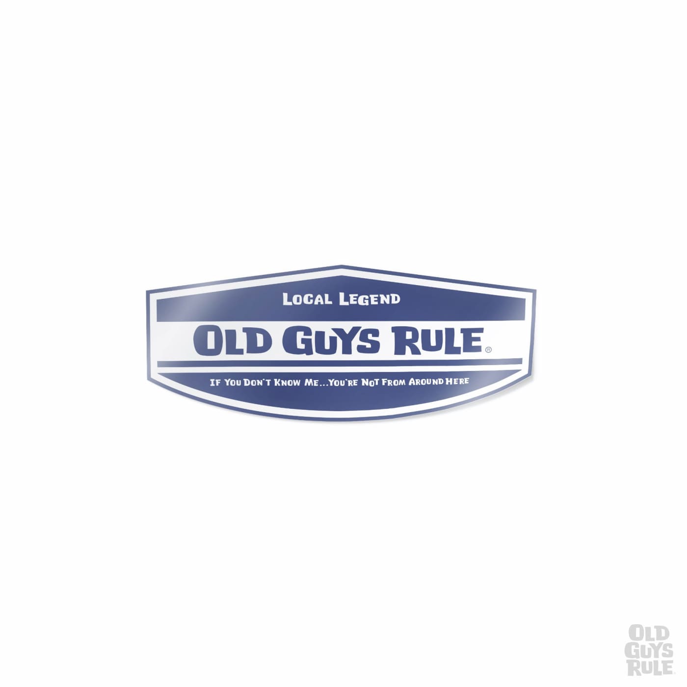 Old Guys Rule Local Legend Decal