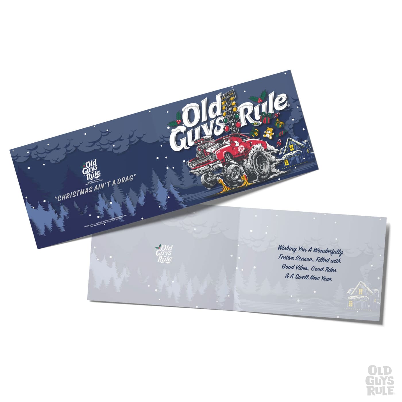 Old Guys Rule Santa Cruz Greetings Card