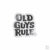 Old Guys Rule Stacked Logo Decal - Black