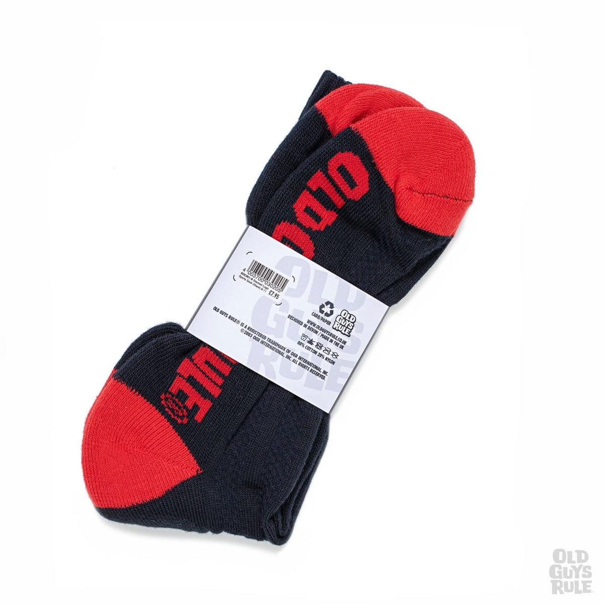 Old Guys Rule Stacked Logo Sports Sock Navy