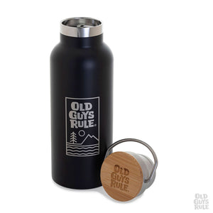 Old Guys Rule Summit & Sea Vacuum Flask Black