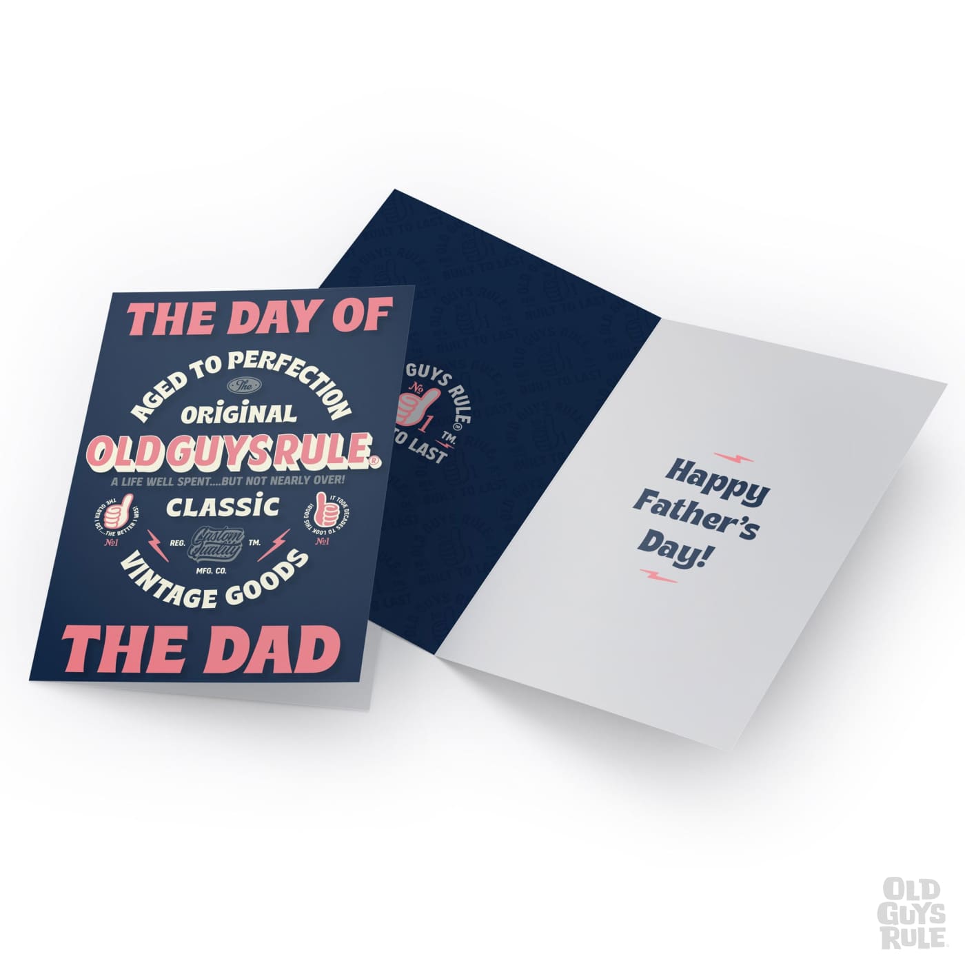 Old Guys Rule The Day of the Dad Greetings Card