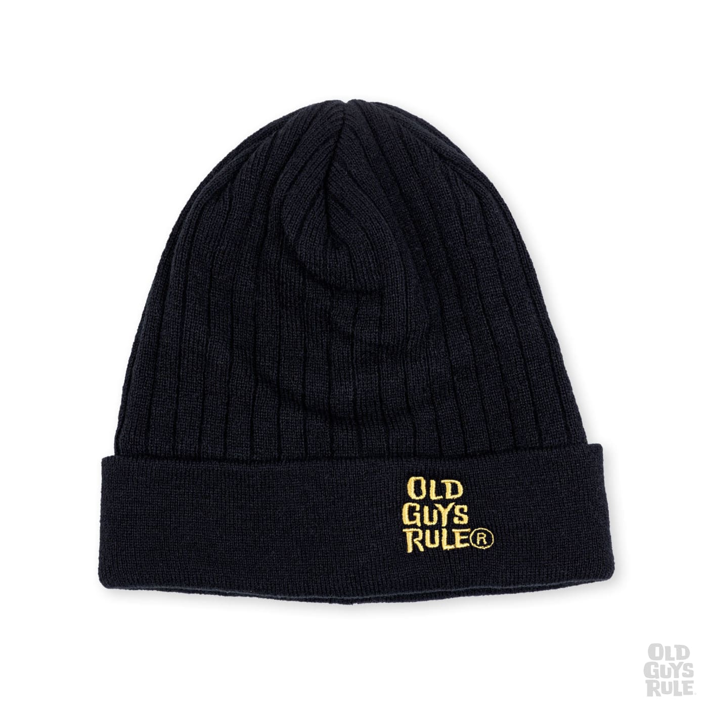 Old Guys Rule Thinsulate Ribbed Beanie - Black
