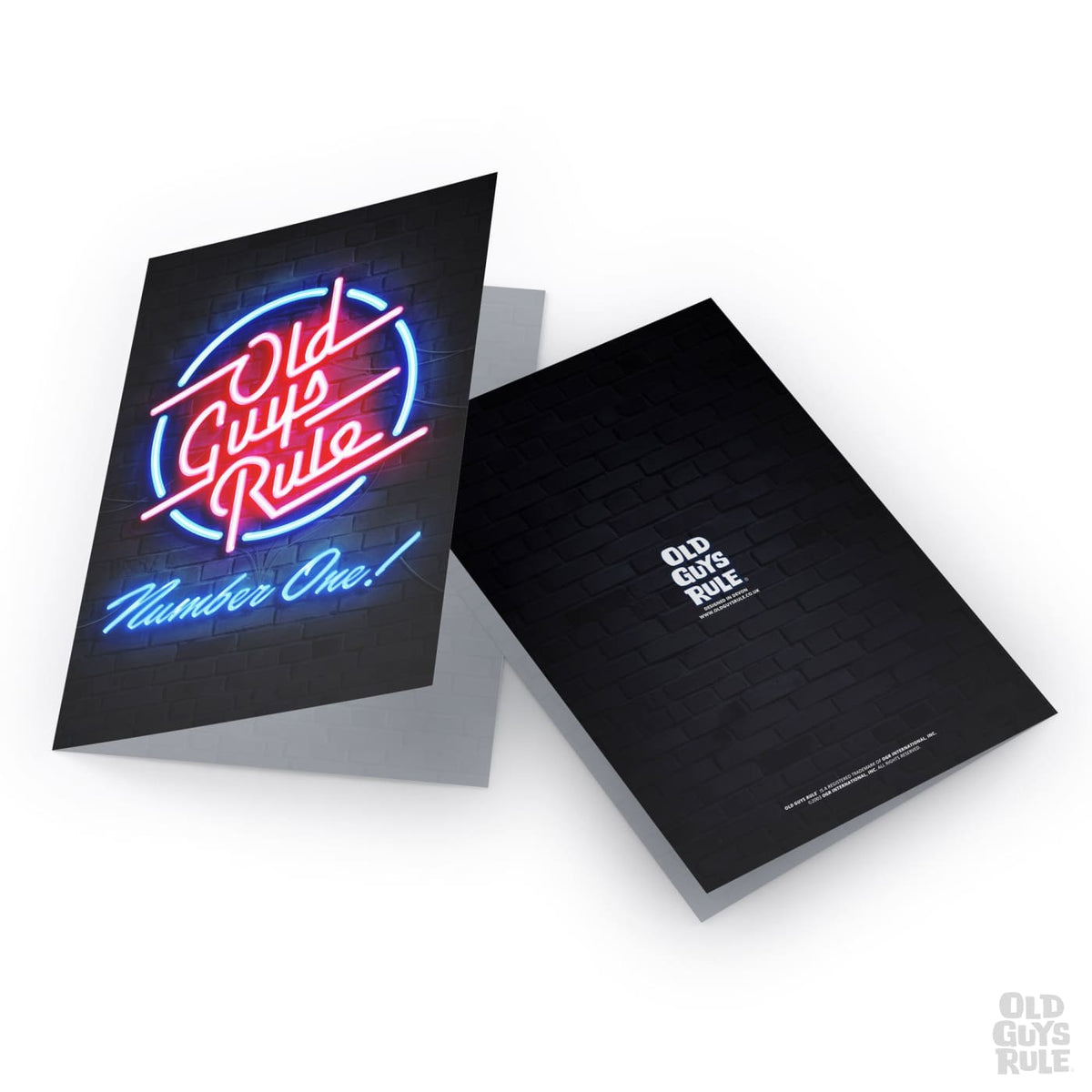 Old Guys Rule Top of the Pops Greetings Card