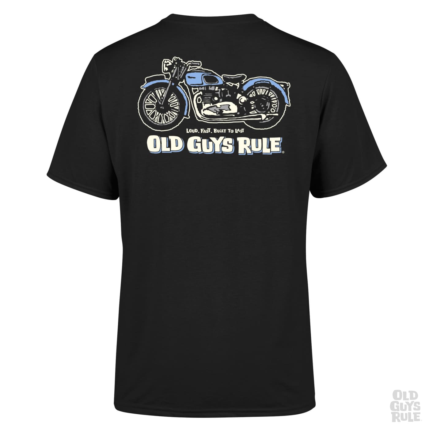 Old Guys Rule 'Triumph' T-Shirt Black - Main Image